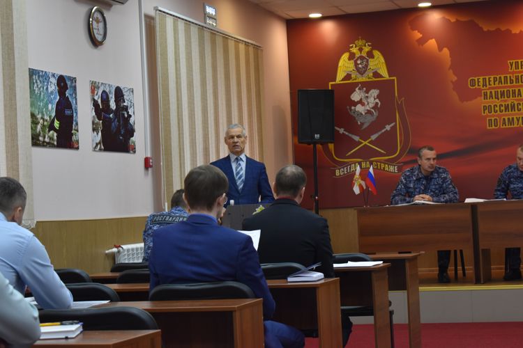 В Приамурье Росгвардия провела заседание Координационного совета по вопросам частной охранной деятельности