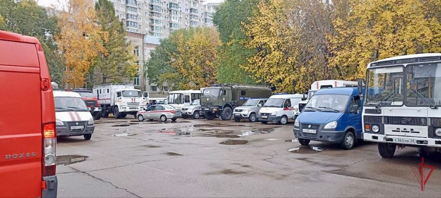Сотрудники Росгвардии приняли участие в учениях оперативного штаба в Амурской области