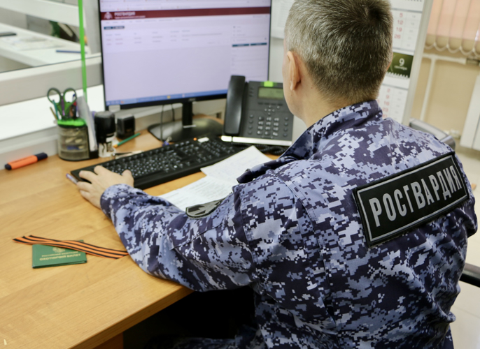 Личный состав Росгвардии присоединился к акции «Георгиевская ленточка»