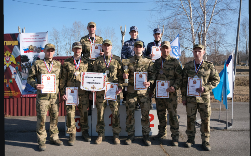 Сборная команда амурских росгвардейцев завоевала первое место в чемпионате по стрельбе