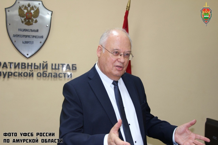 В Благовещенске врио начальника Управления Росгвардии принял участие в работе совещания по вопросам организации информирования населения о мерах по противодействию терроризму