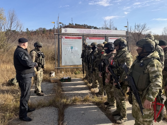 Боевое гранатометание провели сотрудники СОБР «Альтаир» Росгвардии