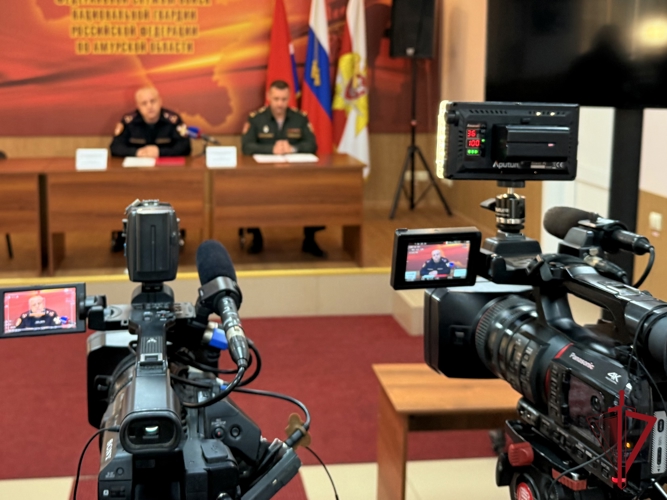 Промежуточные итоги работы в сфере контроля за оборотом оружия и кадровые вопросы озвучили на пресс-конференции в территориальном Управлении Росгвардии