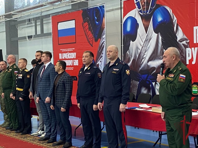 Сотрудники Росгвардии заняли второе общекомандное место в соревнованиях по армейскому рукопашному бою