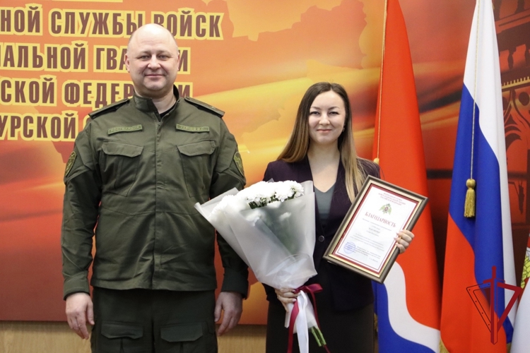 В преддверии Дня Росгвардии, в Амурской области чествовали лучших в службе и поощрили представителей средств массовой информации