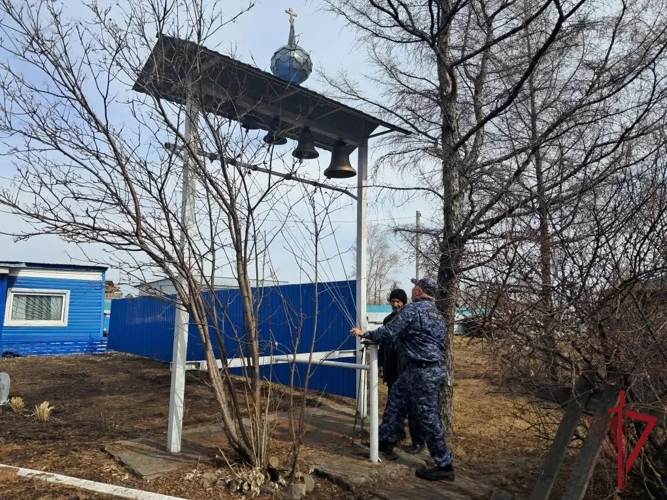 Православные росгвардейцы встретились со священнослужителями в православном приходе имени Сергея Радонежского в селе Тамбовка