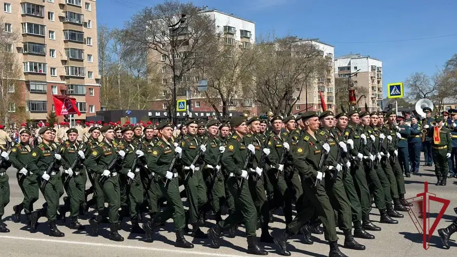 Начальник Управления Росгвардии принял участие  в торжественном прохождении войск Благовещенского гарнизона