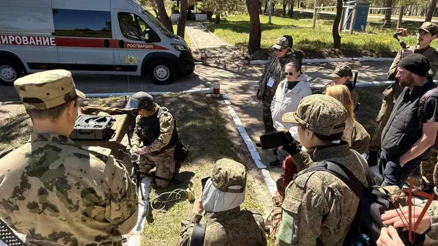 В Амурской области Росгвардия приняла участие в учебно-практических курсах для журналистов «Бастион»
